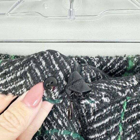 AKRIS PUNTO | NEW Windowpane Check Herringbone Pencil Skirt Women’s Size 10 - Picture 11 of 15